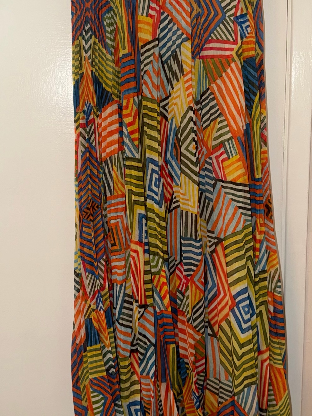 Alice + Olivia Multicolor Geometric Print Maxi Skirt - Picture 5 of 6